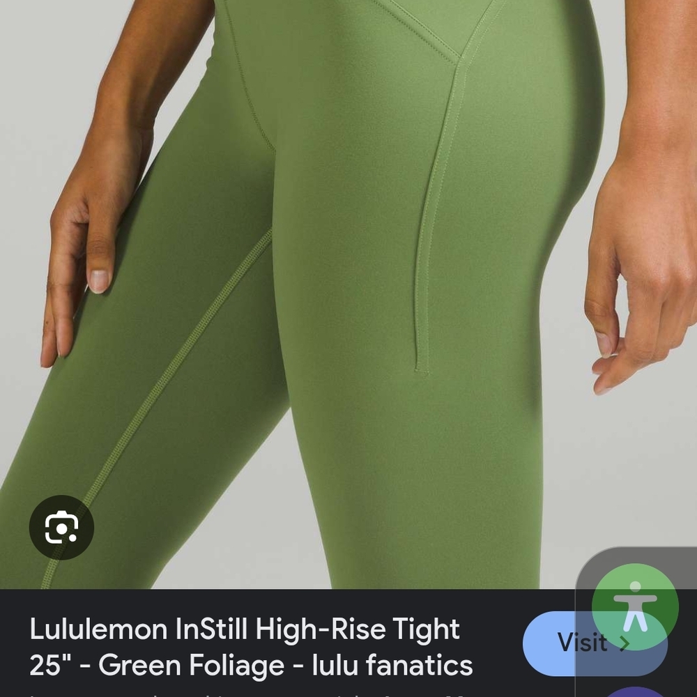 Lululemon athletica InStill High-Rise Leggings - Size 10 Green Foliage Worn 1x